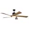 Vaxcel Wedgewood Black Indoor-Outdoor 60-in. DC Ceiling Fan LED Included Light Kit and Remote F0120 - alternate 1